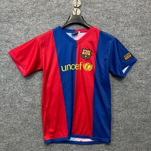 FC Barcelona 2006-07 Home Jersey Unicef Ronaldinho #10 Youth Football Shirt - 12